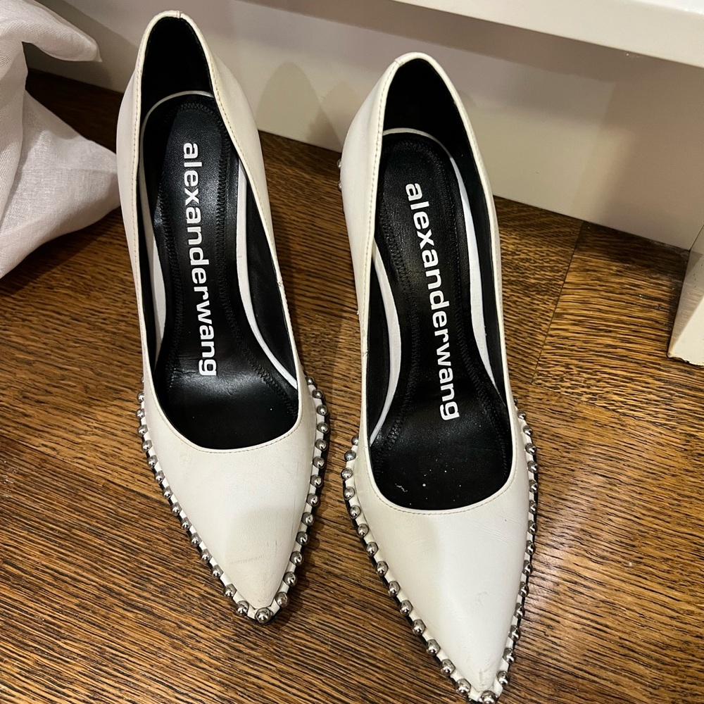 Alexander Wang White Studded Women's Shoes